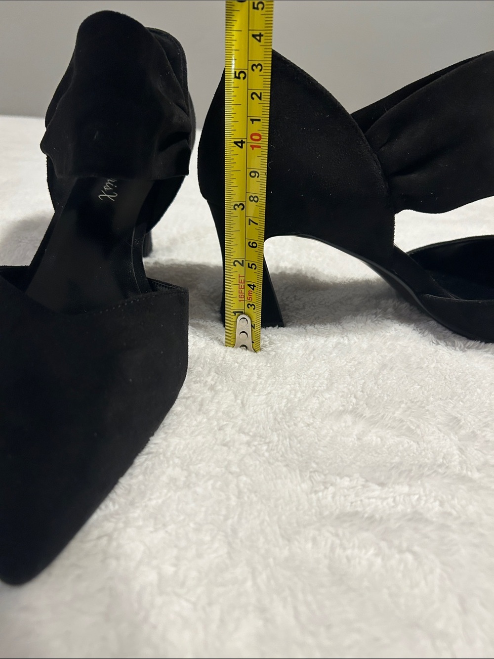 My Paris X Women's Black Pointed Toe Ankle Strap Dress shoes women SZ 7.5 witchy - Picture 11 of 11